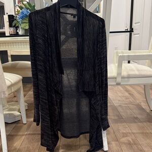 Willow & Clay Charcoal Open Front Cardigan